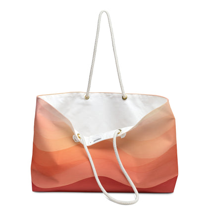 Autumn Serenade in Peach and Orange Weekender Bag