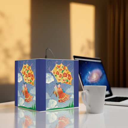 Flight of Blossoms Light Cube Lamp