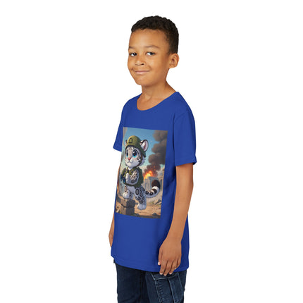 Snow Leopard Lookout Youth Short Sleeve Tee