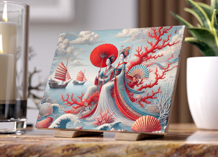 Ladies by the Quiet Sea Ceramic Tile