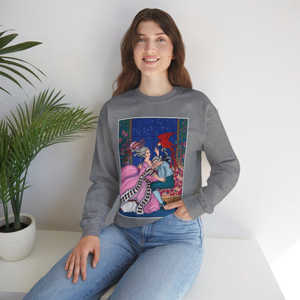 The Jealous Parrot by George Barbier Heavy Blend™ Crewneck Sweatshirt