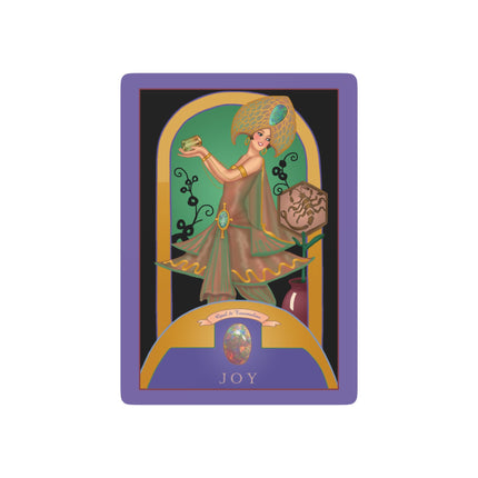October & Opal, Tourmaline (from the Gem Series) by Sofia Chiostri Playing Cards