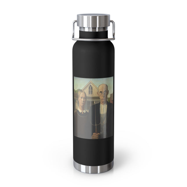 American Gothic by Grant Wood Copper Vacuum Insulated Bottle, 22oz