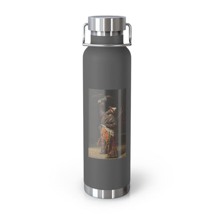 A Rich Kirghiz Huntsman with a Falcon by Vasily Vereshchagin Copper Vacuum Insulated Bottle, 22oz