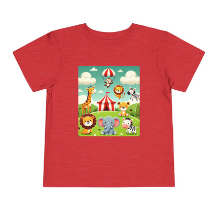 Whimsical Circus Friends Toddler Short Sleeve Tee