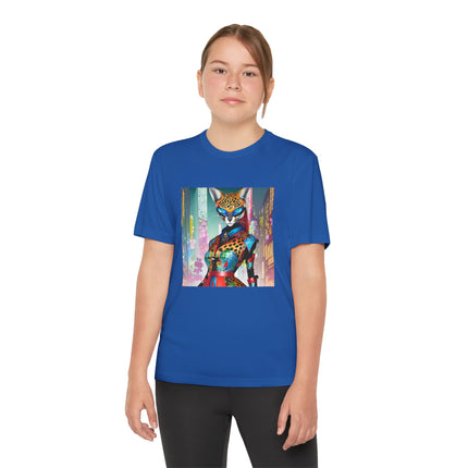 Cyber Cat Glamour Youth Competitor Tee