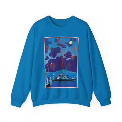 Fireworks in Venice by George Barbier Heavy Blend™ Crewneck Sweatshirt
