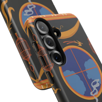 Art Deco Lounge Phone Case – Opulent Smoke & Timeless Glamour