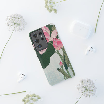 Blooming Lotus Flowers by Ohara Koson Phone Cases