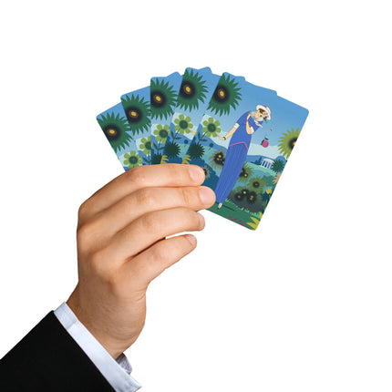 🌻🐝 The Secret Language Of Flowers Playing Cards – Art Deco Whimsical Garden Elegance