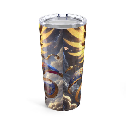 Valkyrie Descending Through Storm Tumbler 20oz