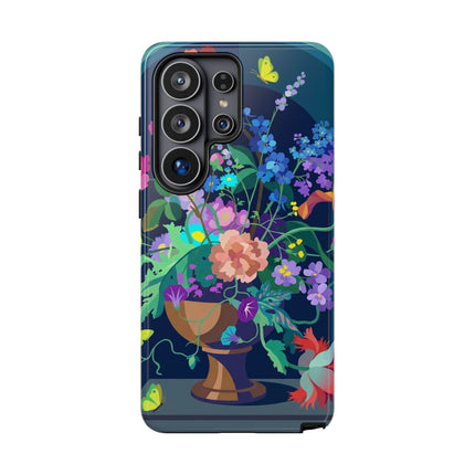 Midnight Floral Reverie Phone Case – Vibrant Bloom & Enchanted Beauty