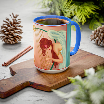 Heavenly Angel Duet Colorful Mugs (11oz, 15oz)