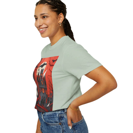 Halloween Night Scene Unisex Garment-Dyed T-shirt