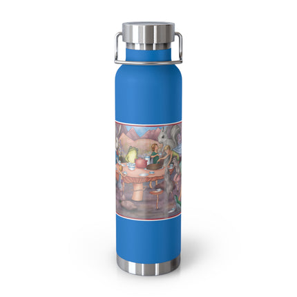 A Fairy's Whimsical Tea Party Copper Vacuum Insulated Bottle, 22 oz