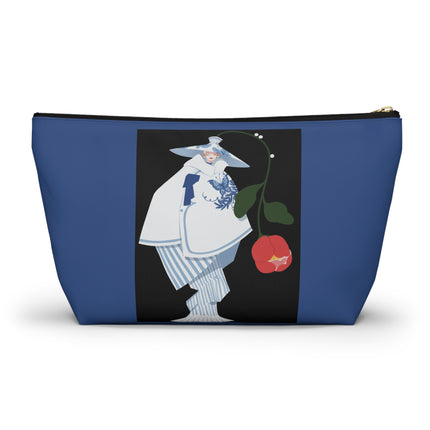 Blue & White Porcelain Geisha Cosmetic Bag – Quiet Elegance & Timeless Grace
