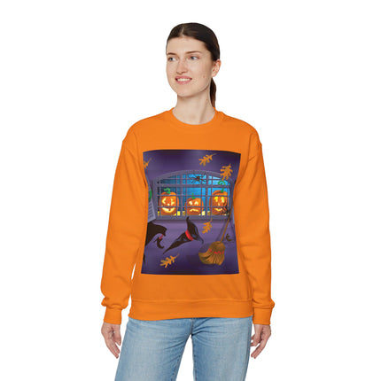Whimsical Halloween Mischief Unisex Heavy Blend™ Crewneck Sweatshirt