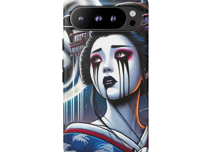 Geisha’s Black Ink Tears Phone Cases