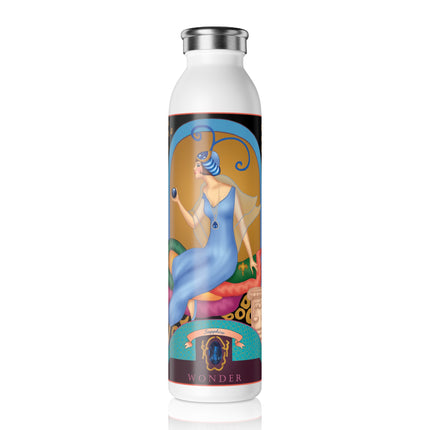 September & Sapphire (from the Gem Series) by Sofia Chiostri Slim Water Bottle