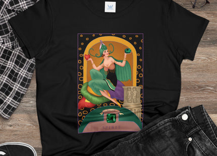 May & Emerald (from the Gem Series) by Sofia Chiostri Women's Midweight Cotton Tee