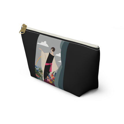 Rainbow Reverie Cosmetic Bag – Serene Elegance & Quiet Hope