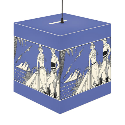 Coastal Elegance Light Cube Lamp
