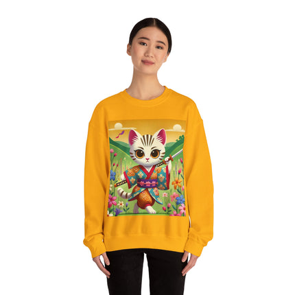 Samurai Kitten Unisex Heavy Blend™ Crewneck Sweatshirt