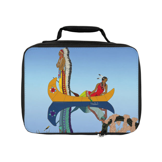 Le long du Missouri (Indian couple on the Missouri River) by George Barbier Lunch Bag