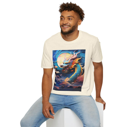 🐉⚡ Dragon of the Tempest Softstyle T-Shirt – Mythic Power & Elemental Majesty