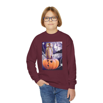 The Startled Pumpkin Youth Crewneck Sweatshirt