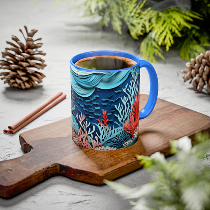 Enchanting Underwater Scene Colorful Mugs (11oz, 15oz)