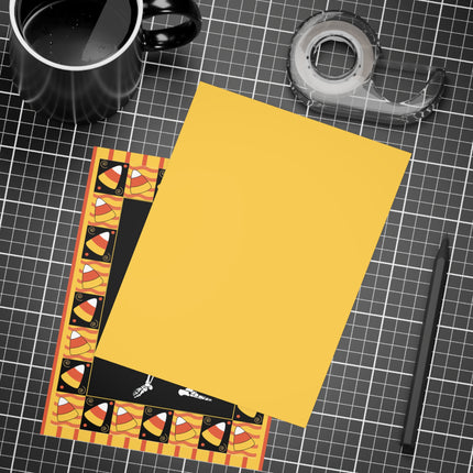 Candy Corn Skeleton Postcards (envelopes included) - Bundles of 10, 30, 50 Pieces