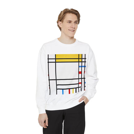Place de la Concorde by Piet Mondrian Garment-Dyed Sweatshirt