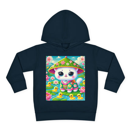 Lily Pond Stroll Toddler Pullover Fleece Hoodie