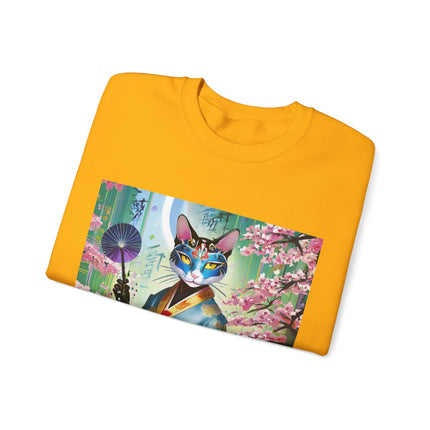 Cyberpunk Geisha Unisex Heavy Blend™ Crewneck Sweatshirt