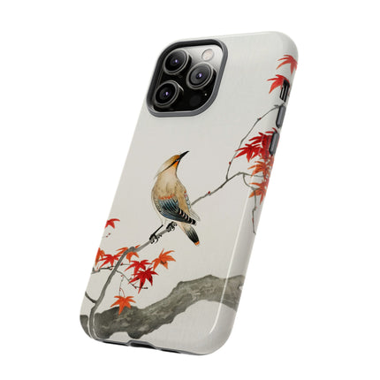 Japanese Bird on Maple by Ohara Koson Phone Cases