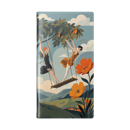 🌳🌺 The Ladies Of The Garden Swing Flip Case – Art Deco Floral Adventure