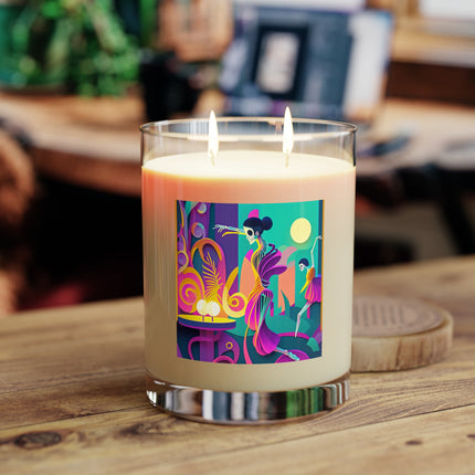 Dance of the Skeleton Ballerinas Scented Candle - Full Glass, 11oz