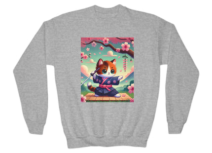 Samurai Kitten Youth Crewneck Sweatshirt