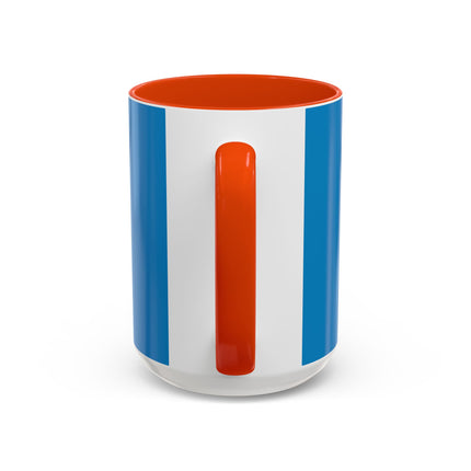 The Lady And The Moonlit Peak Colorful Mugs – Art Deco Alpine Garden Elegance