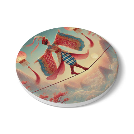 The Lantern Walker Ceramic Coaster