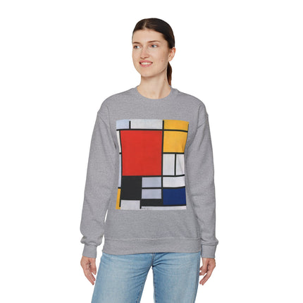 Composition with Red, Yellow, Blue, and Black by Piet Mondrian Heavy Blend™ Crewneck Sweatshirt
