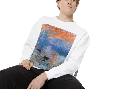 Sunrise by Claude Monet Unisex Garment-Dyed Sweatshirt