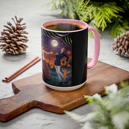 🏹🎃 Cupid's Arrow At Pumpkin Moon Manor Colorful Mug – Romantic Halloween Charm