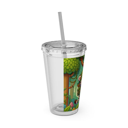 Stealthy Stripes Sunsplash Tumbler with Straw, 16oz
