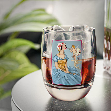 The Enchanting Painter: A Fairy's Artistic Whiskey Glass