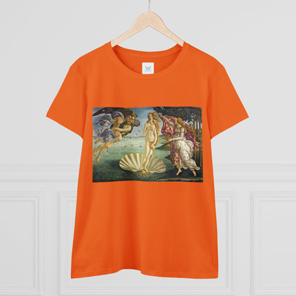 Birth of Venus by Sandro Botticelli Women's Midweight Cotton Tee