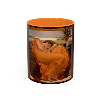 Flaming June by Frederic Leighton Colorful Mugs (11oz, 15oz)
