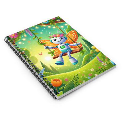 Robot Fairy Spiral Notebook - Ruled Line