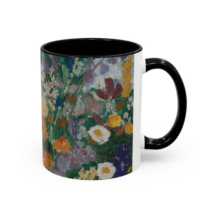 Flowers on the Mountain by August Babberger Colorful Mugs (11oz, 15oz)